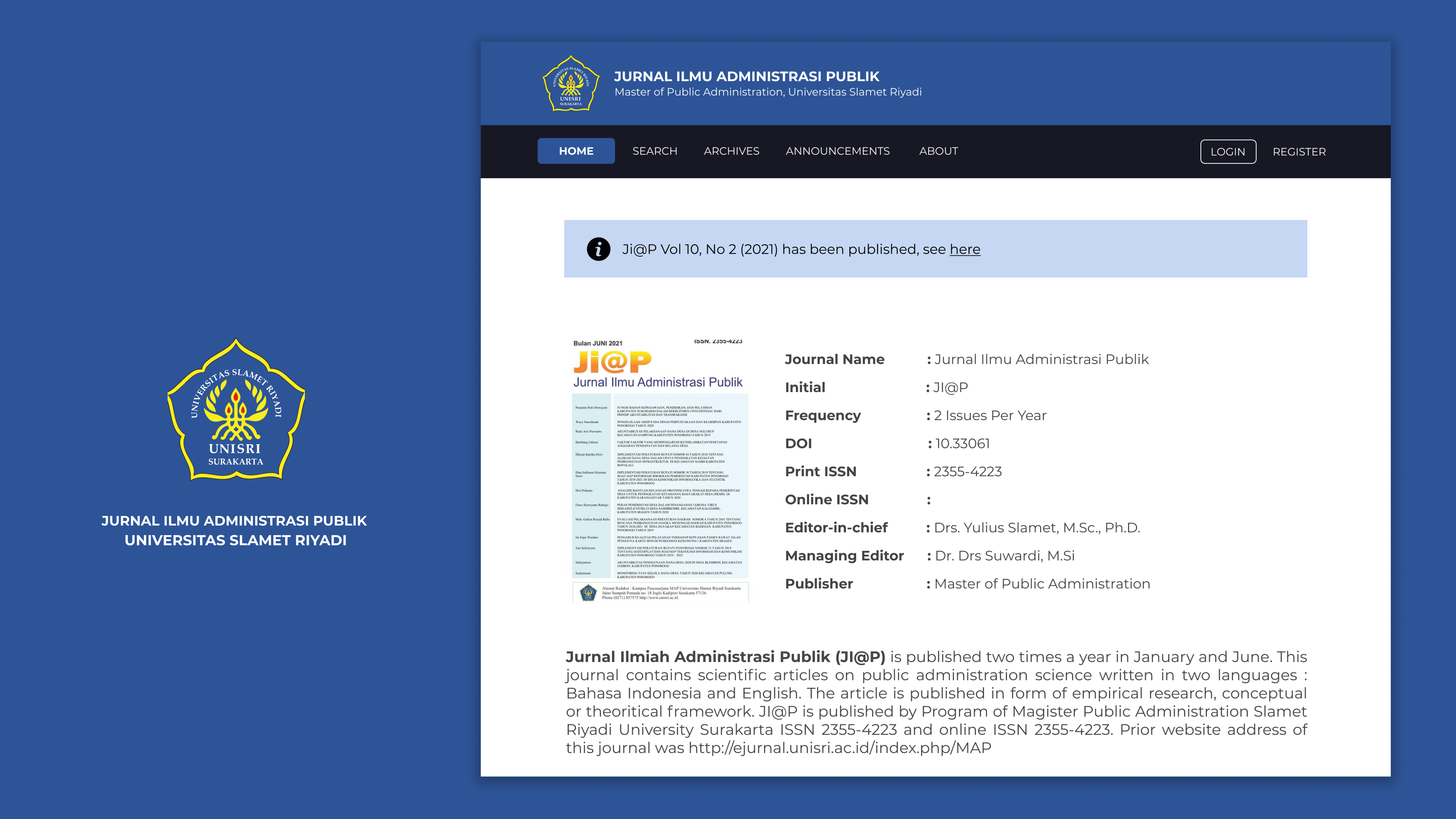 Jurnal Ilmu Administrasi Public - UNISRI thumbnail